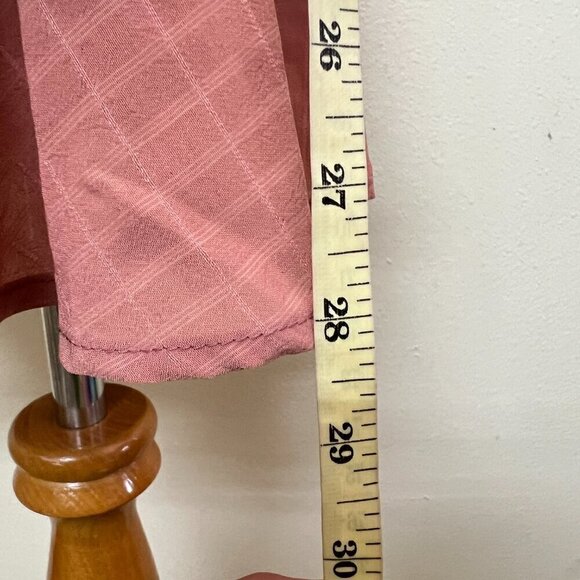 Trixxi Womens Printed Ruffled Flouncy Fit & Flare Waist Tie Small in Pink - Picture 9 of 10